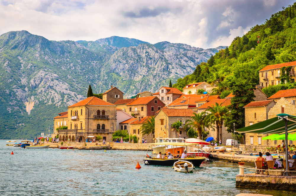 Beautiful,Mediterranean,Landscape,-,Town,Perast,,Kotor,Bay,(boka,Kotorska),